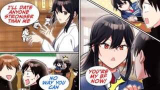［Manga dub］My strong childhood friend's arm wrestling tournament［RomCom］