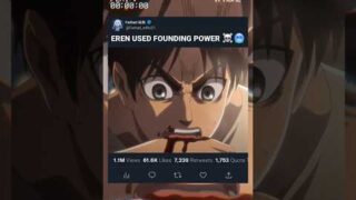 Eren Used First Time Founding Power ☠️🥶 #shots #aot #erenyeager #ytshorts #eren #foryou#eren