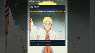 NARUTO SHOW HIS SPEED TO BORUTO ⚡