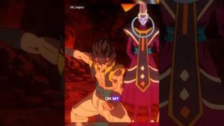 Whis dodges Gogeta’s Instant Transmission #dragonball #gogeta #broly