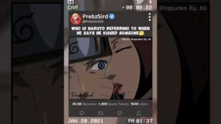 Who is Naruto referring to when he says he kissed someone?🤔 #naruto #narutoshippuden #anime